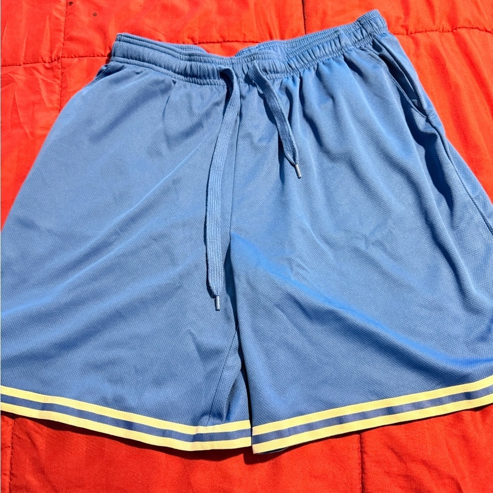 Blue Athletic Men's Shorts